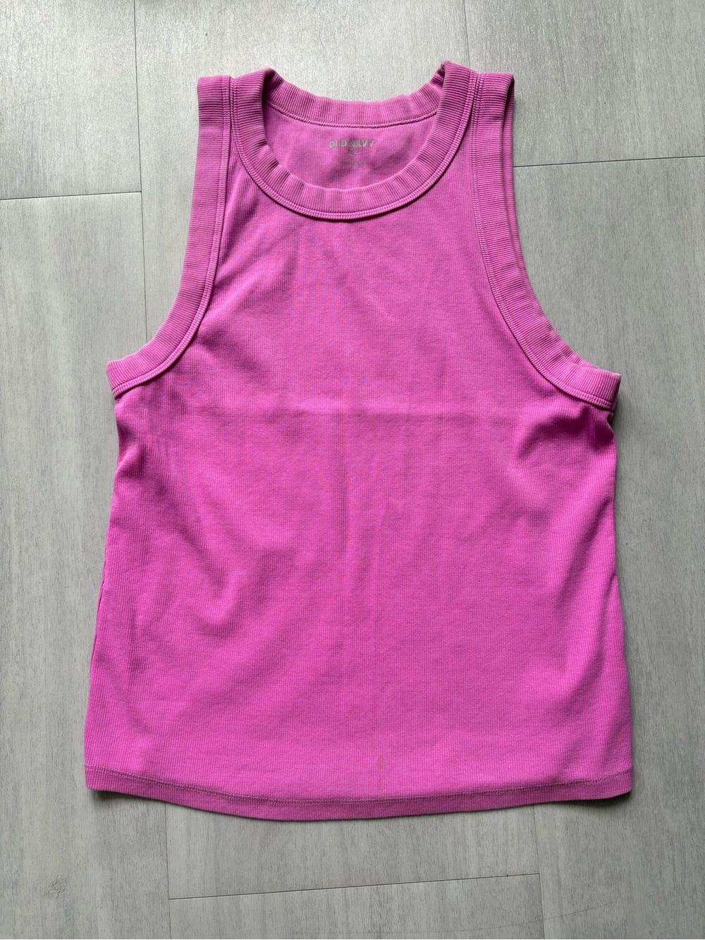 Old Navy Bright Pink Ribbed Tank